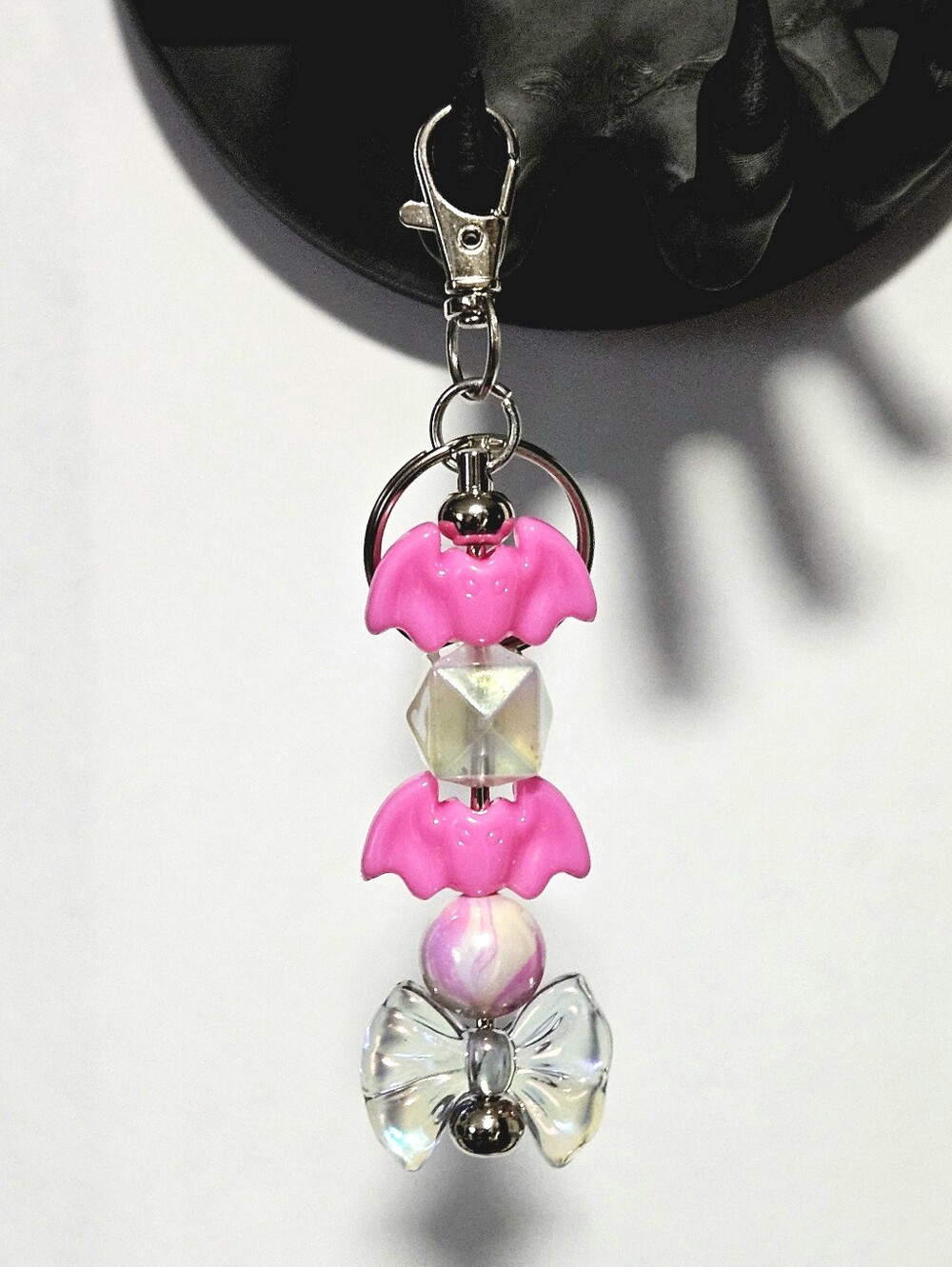 Bat & Bow Bag Charm
